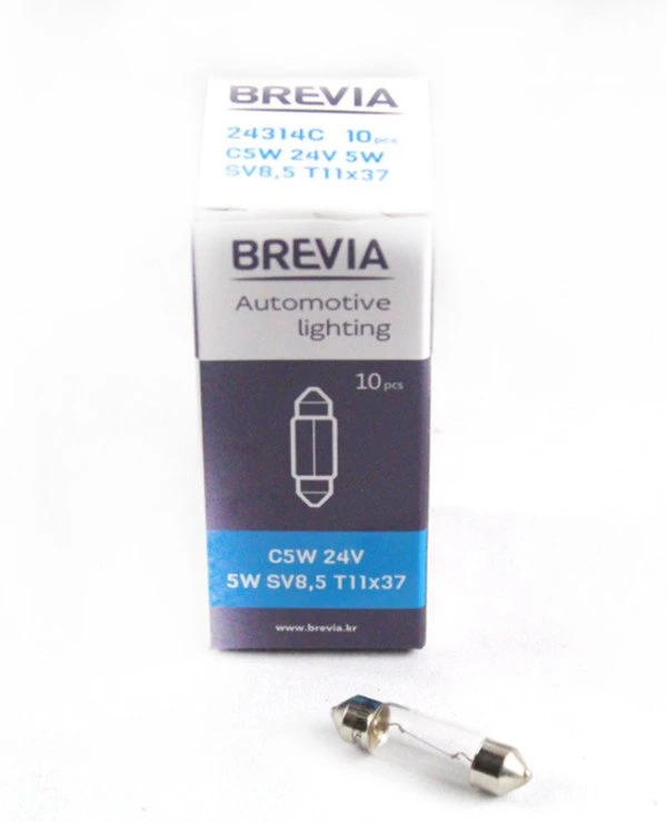 Brevia - Лампа накаливания C5W 24V 5W SV8.5 T11x37  