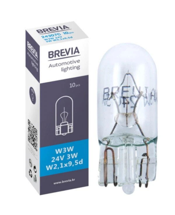 Brevia - Лампа накаливания W3W 24V 3W  