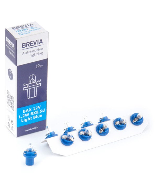 Brevia - Halogen lamp Light Blue BX8.5d BAX12V 1.2W  
