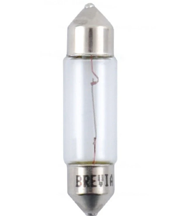 Brevia Лампа накаливания C5W 12V 5W SV8.5 T11x37 CP | BREVIA C5W фото 2, цена, купить