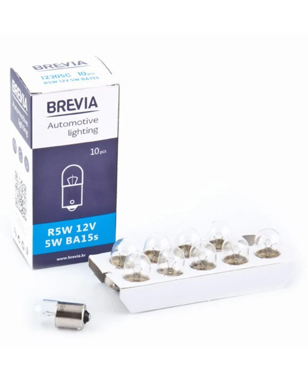 Brevia - Лампа накаливания R5W 12V 5W BA15s  