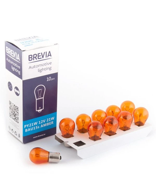 Brevia - Лампа накаливания PY21W 12V 21W AMBER  