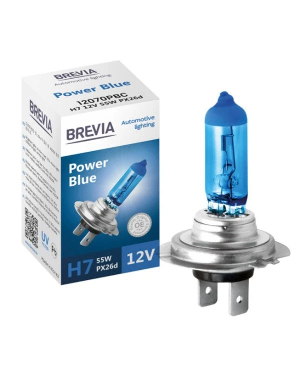 Brevia - Галогенная лампа H7 POWER BLUE  