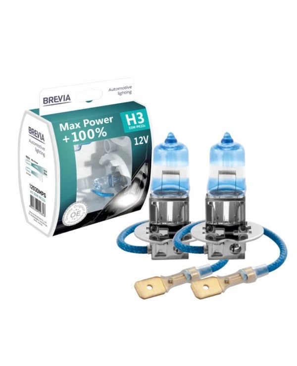 Brevia - Галогенная лампа H3 MAX POWER +100%  