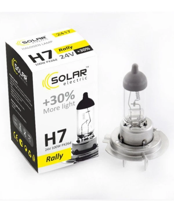 Solar - Halogen lamp H7 + 30% 24V  