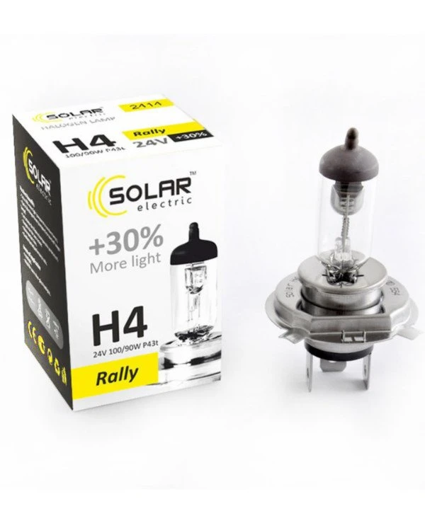 Solar - Halogen lamp H4 + 30% 24V  