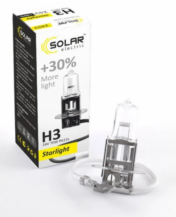 Solar - Галогенная лампа H3 +30% 24V  