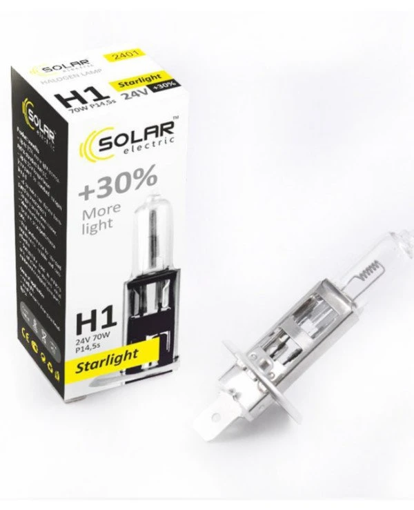 Solar - Галогенная лампа H1 +30% 24V  