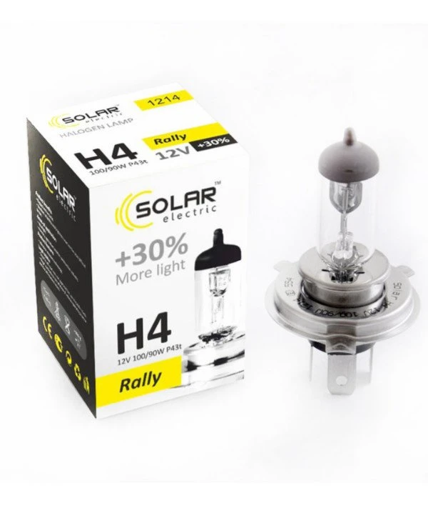 Solar - Галогенная лампа H4 +30% 12V  