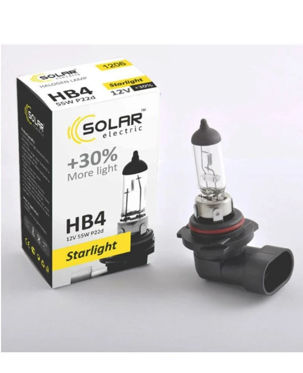 Solar - Галогенная лампа HB4 +30% 12V  
