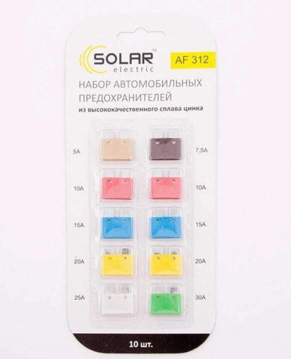Solar - Предохранители блистер стандарт AF312  
