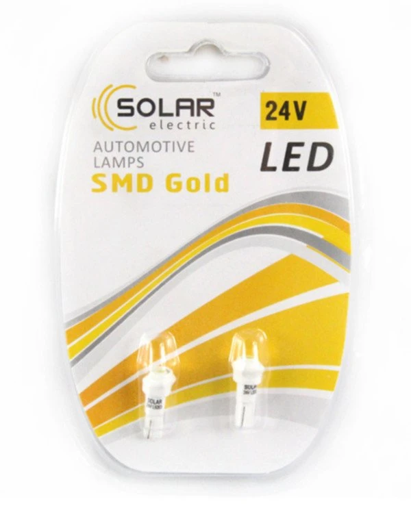 Solar - LED car lamps 24V T5 W2x4.6d 1smd  
