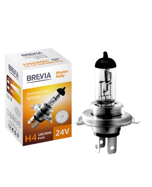 Brevia - Галогенная лампа Master Rally H4 24V 100/90W CP  