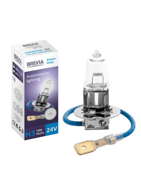 Brevia - Галогенная лампа Power Duty H3 24V 70W CP  