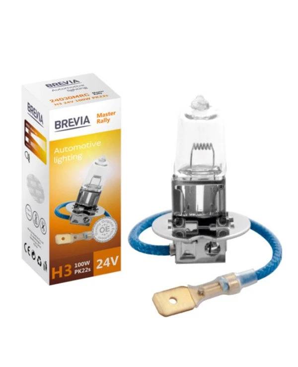 Brevia - Галогенная лампа Master Rally H3 24V 100W CP  