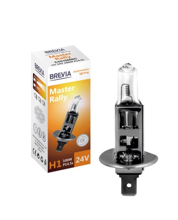 Brevia - Галогенная лампа Master Rally H1 24V 100W CP  