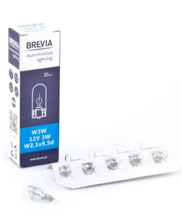 Brevia - Лампа накаливания W1.2W/W2x4.6d 12V  