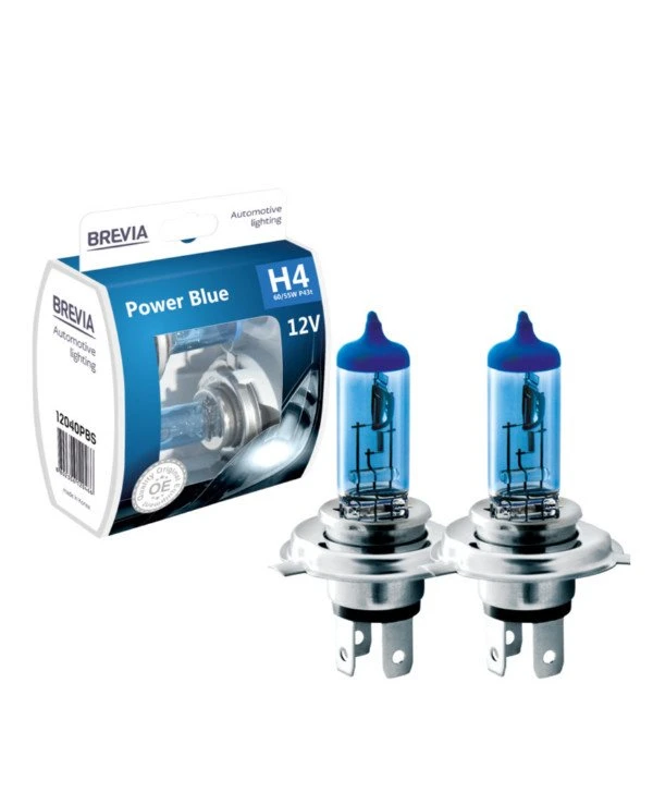 Brevia - Галогенная лампа Power Blue H4  