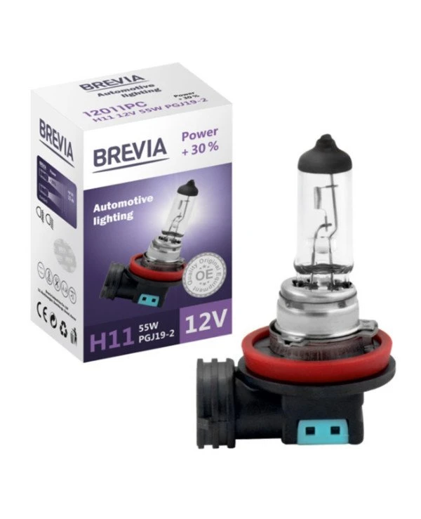Brevia - Галогенная лампа Power +30% H11  