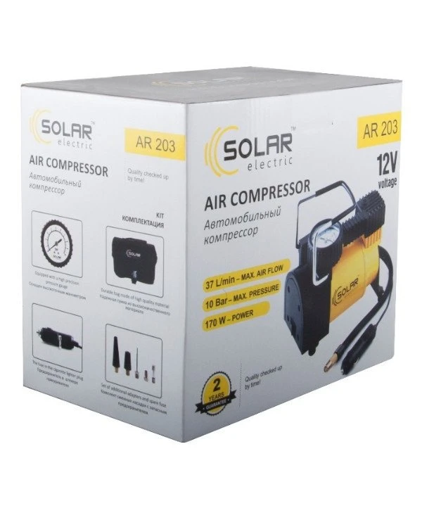 Solar Автомобильный компрессор AR203 | Solar AR203 фото 3, цена, купить