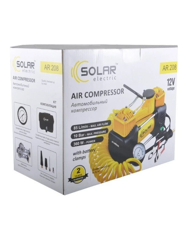 Solar Автомобильный компрессор AR208 | Solar AR208 фото 3, цена, купить