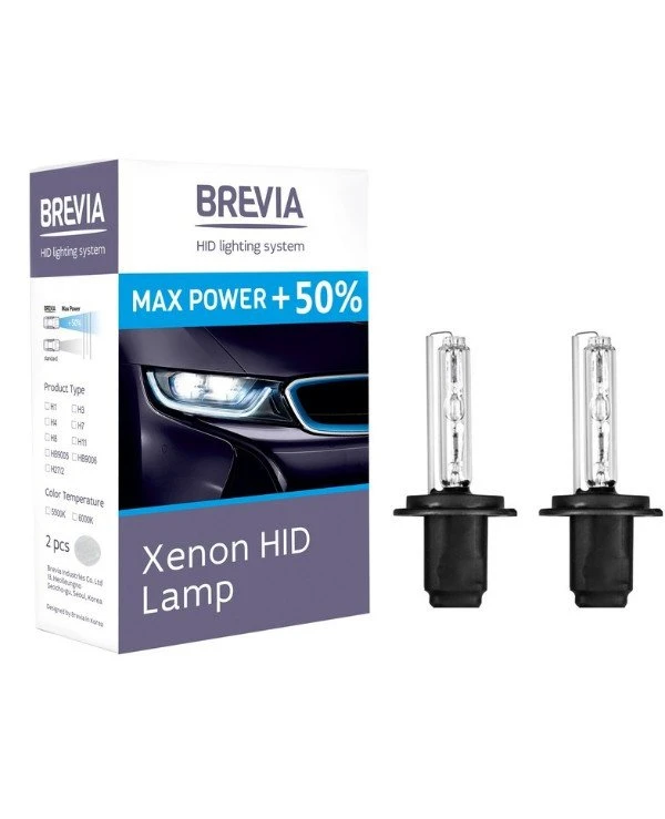 Brevia - Ксеноновые лампы Max Power +50% H3 5500K 35W KET  