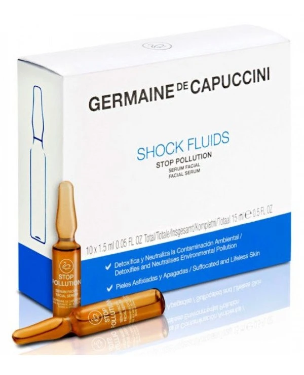 Germaine de Capuccini - Сыворотка против агрессивного воздействия окружающей среды Shock Fluids Stop Pollution 1.5 мл х 10 шт