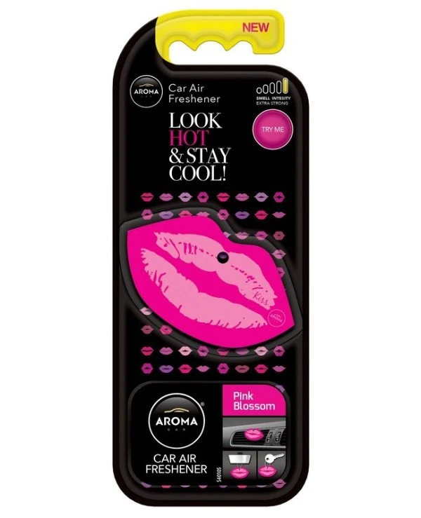 Aroma Car - Ароматизатор "Розовое цветение" Polimers Lips Pink Blossom 