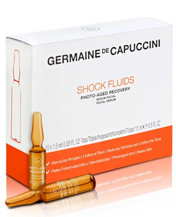 Germaine de Capuccini - Сыворотка для лица восстановление и борьба с фотостарением Shock Fluids Photo-Aged Recovery 1.5 мл х 10 шт