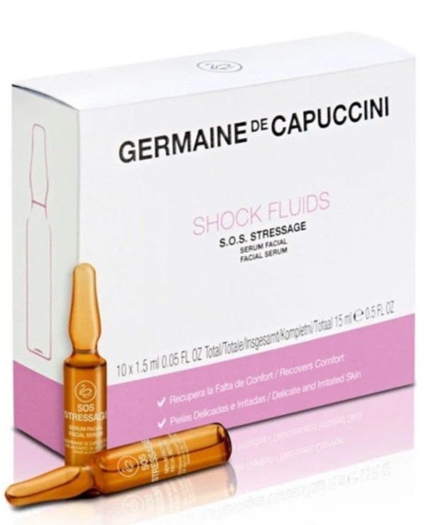 Germaine de Capuccini - Сыворотка для чувствительной кожи лица Shock Fluids S.O.S. Stressage 1.5 мл х 10 шт