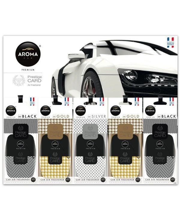 Aroma Car - Планшет ароматизаторов Prestige Card микс (25 шт)  