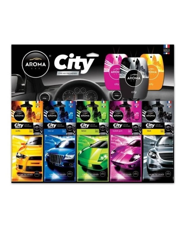 Aroma Car - Планшет ароматизаторов City микс (10 шт)  