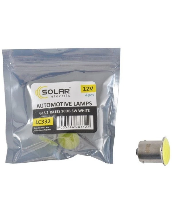 Solar - Автолампы светодиодные 12V G18.5 BA15s 1COB  