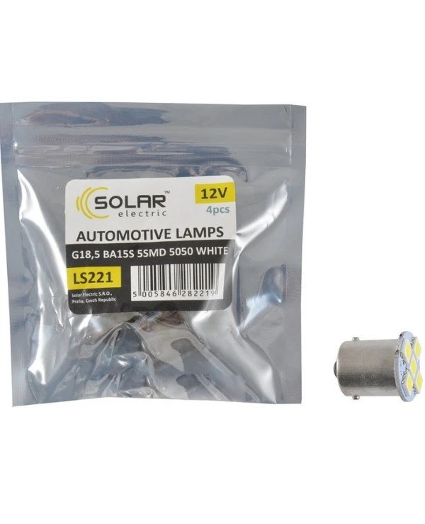 Solar Автолампы светодиодные 12V G18.5 BA15s 5smd | Solar 12V G18.5 BA15s фото 2, цена, купить