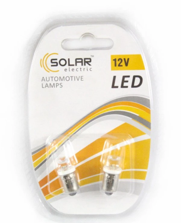 Solar - LED Led 12V T8.5 BA9S 2pcs  