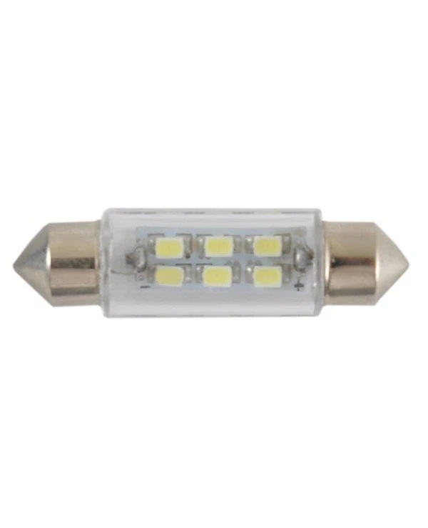 Solar - Автолампы светодиодные 12V SV8.5 T11x39mm 6smd  