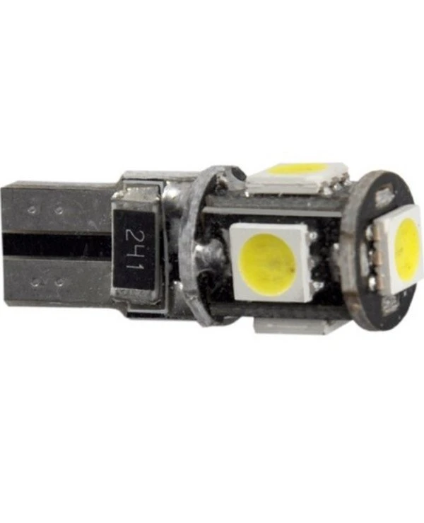Solar - Autolamps LED 12V T10 Canbus 5SMD 5050  