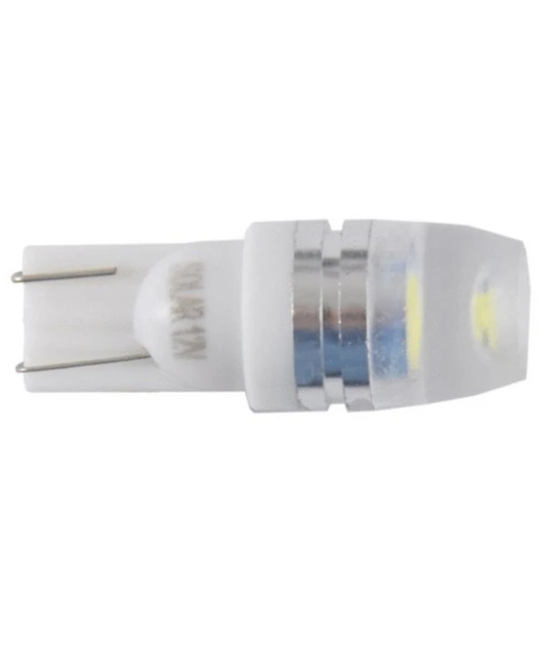 Solar - Autolamps LED 12V T10 SMD 1W + Lens, white  