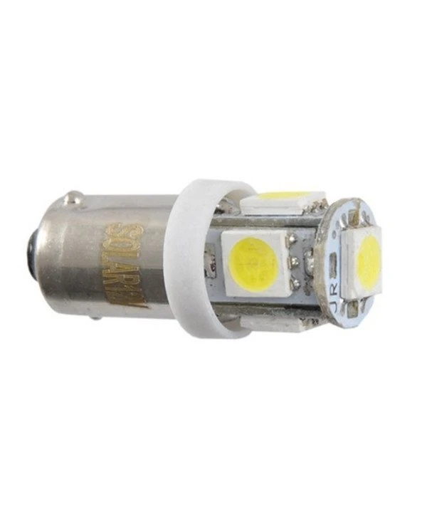 Solar - Автолампы светодиодные 12V T8.5 BA9s 5smd  