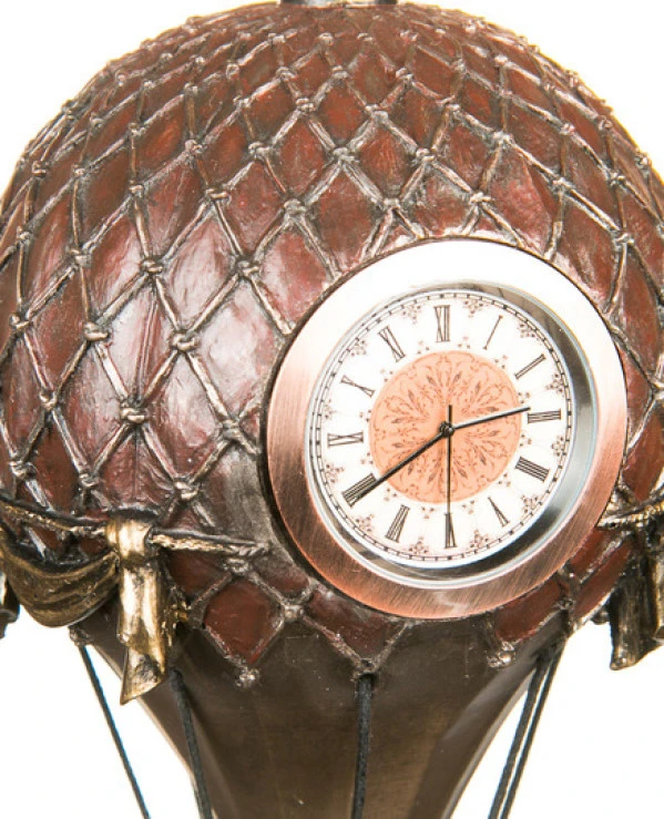 Veronese - Steampunk Balloon Clock (31 cm)  Bronze back