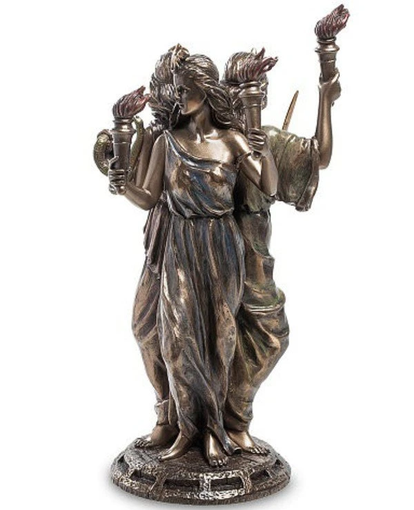 Veronese - Figurine "Hecate - goddess of magic" (21 cm)  Bronze back