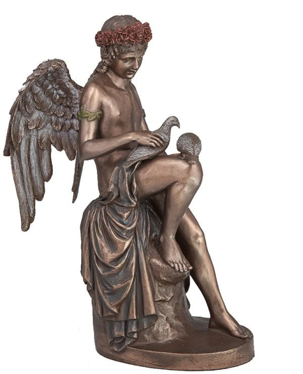Veronese - Figurine "Cupid with pigeons" (26 cm) 73717A4  Bronze