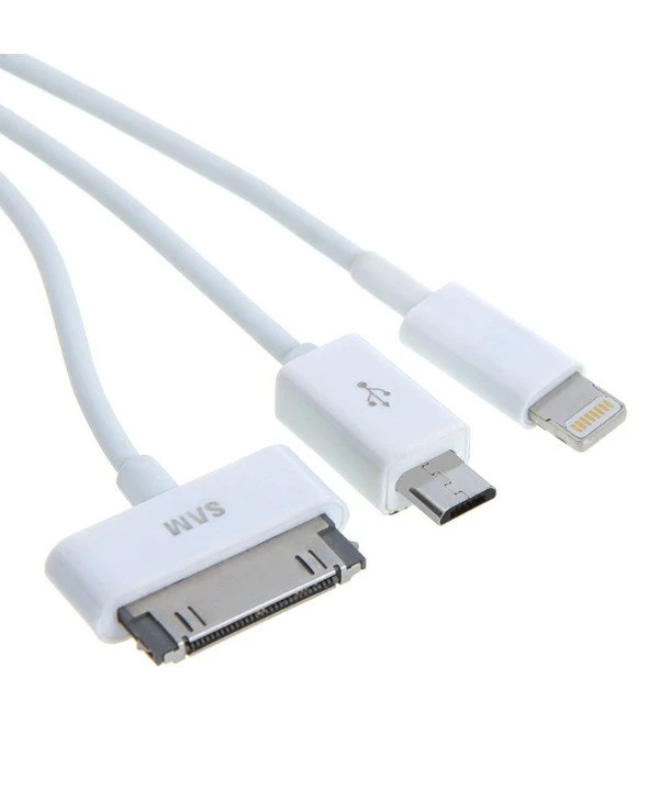 Кабель USB Micro Mini Iphone 4 в 1  
