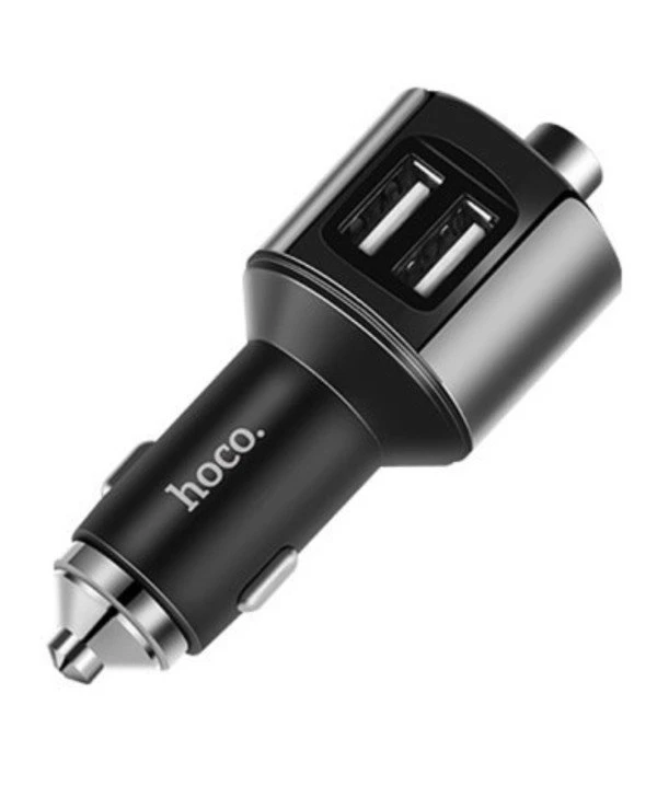 Hoco Автомобильное зарядное устройство E19 Bluetooth 2.4A 2USB | oco E19 Bluetooth 2.4A 2USB Gray фото 3, цена, купить