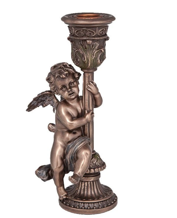 Veronese - Candlestick "Angel" (19 cm)  Bronze