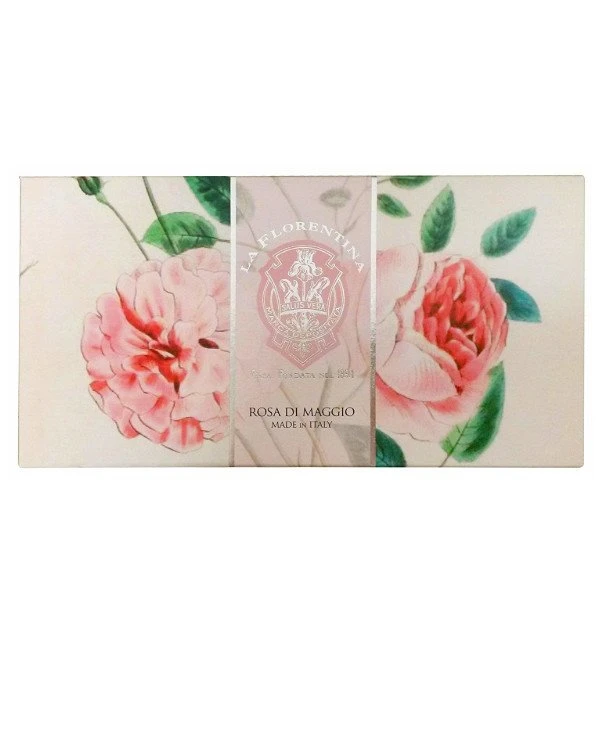 La Florentina - Набор мыла «Майская роза» Rosa di Maggio 3 шт x 150 г