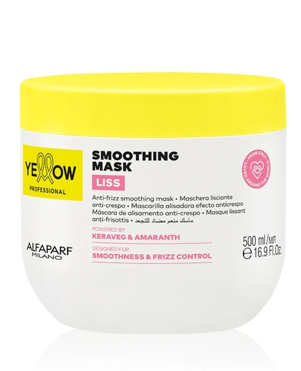Yellow - Маска для выпрямления волос Keratin-HT and Amaranth Mask 500 мл