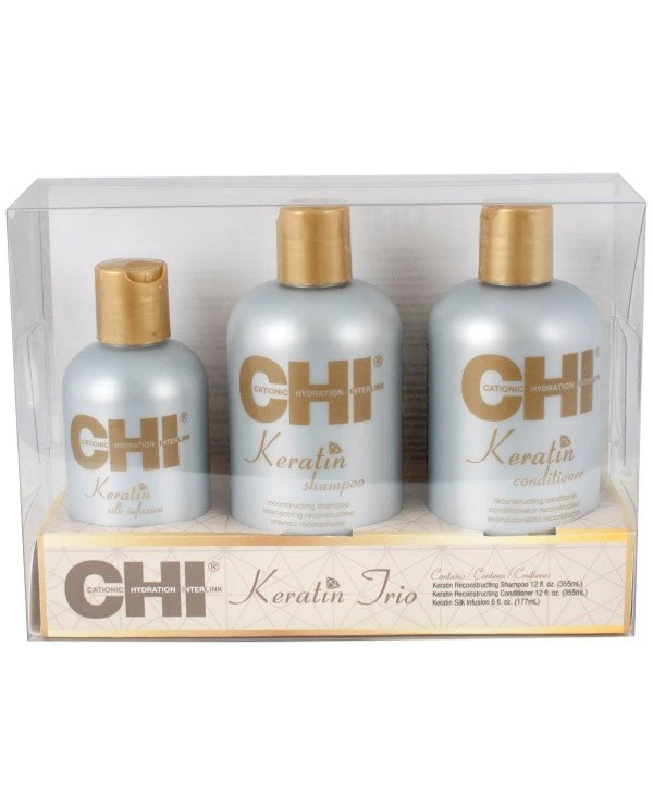 Chi - Набор для волос с кератином Keratin Trio Set 