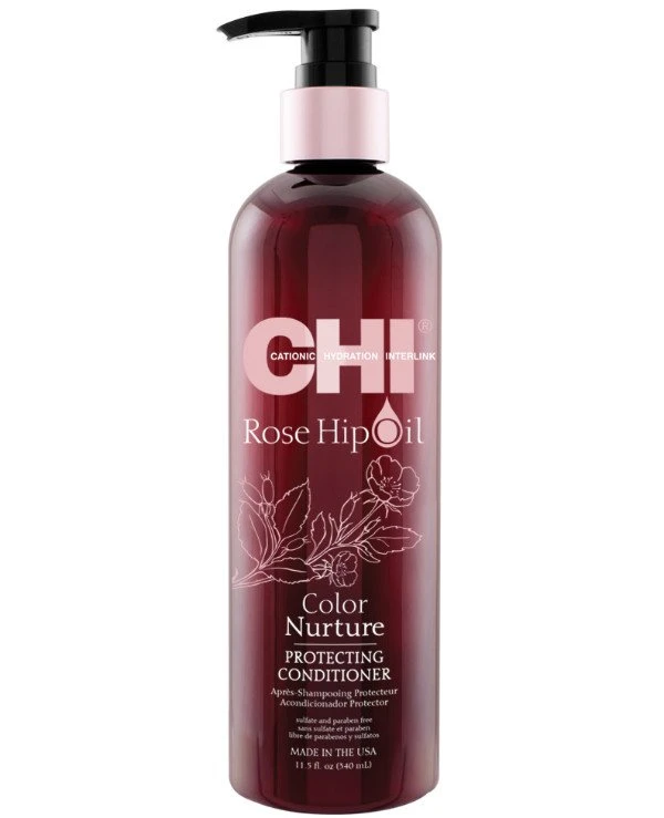 Chi - Кондиционер с маслом розы и кератином Color Nurture Protecting Conditioner 340 мл