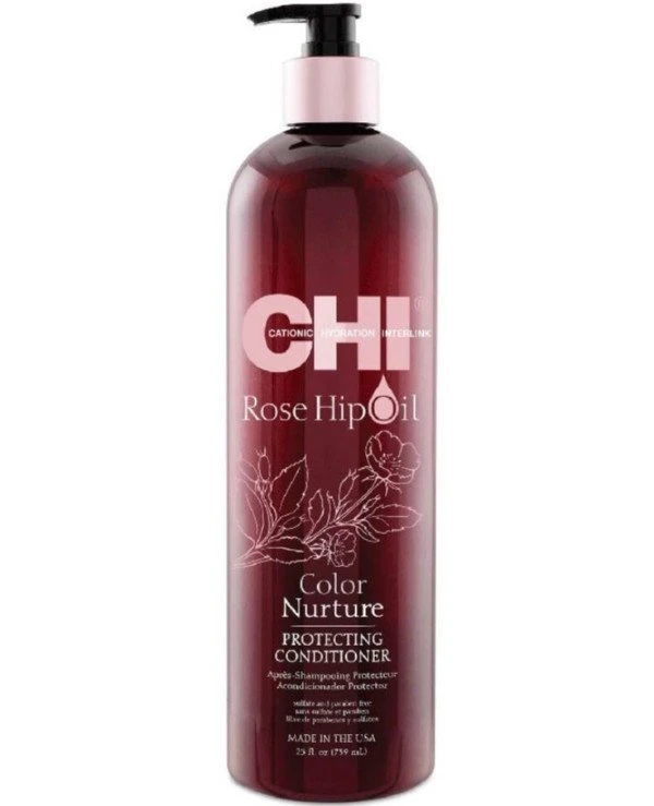 Chi - Кондиционер с маслом розы и кератином Color Nurture Protecting Conditioner 739 мл